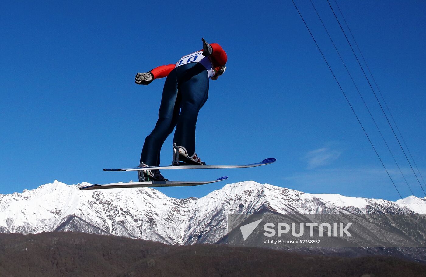 2014 Winter Olympics. Nordic combined. Individual race. Normal hill