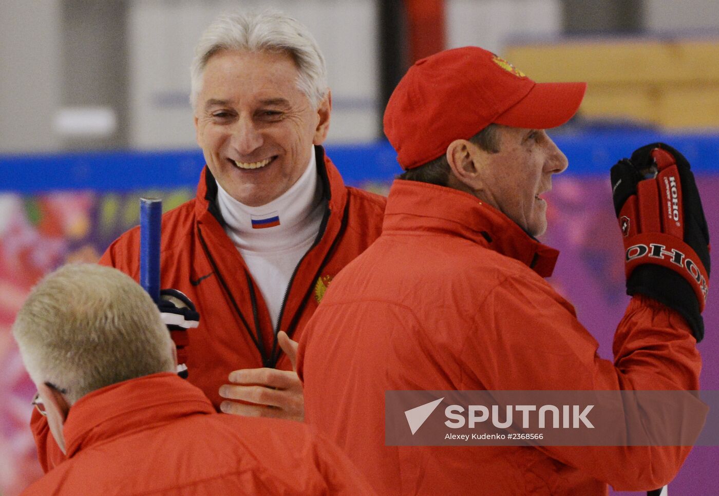 2014. Olympics. Hockey. Training session of Russian men's national team
