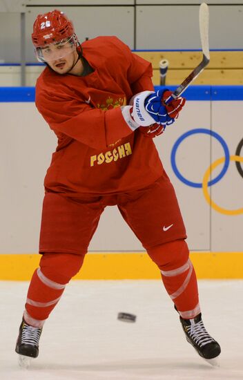 2014 Winter Olympics. Ice hockey. Russian national team' training