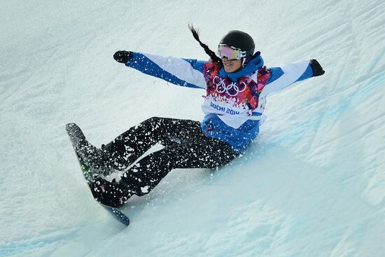 2014 Winter Olympics. Snowboarding. Women. Halfpipe