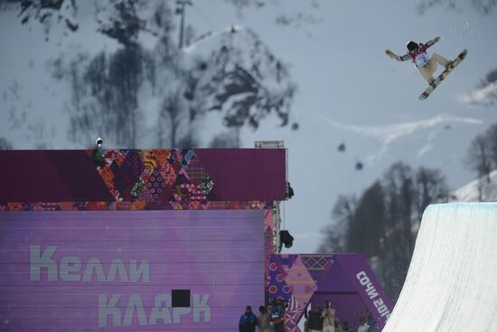 2014 Winter Olympics. Snowboarding. Women. Halfpipe