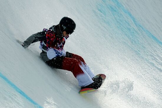 2014 Winter Olympics. Snowboarding. Women. Halfpipe