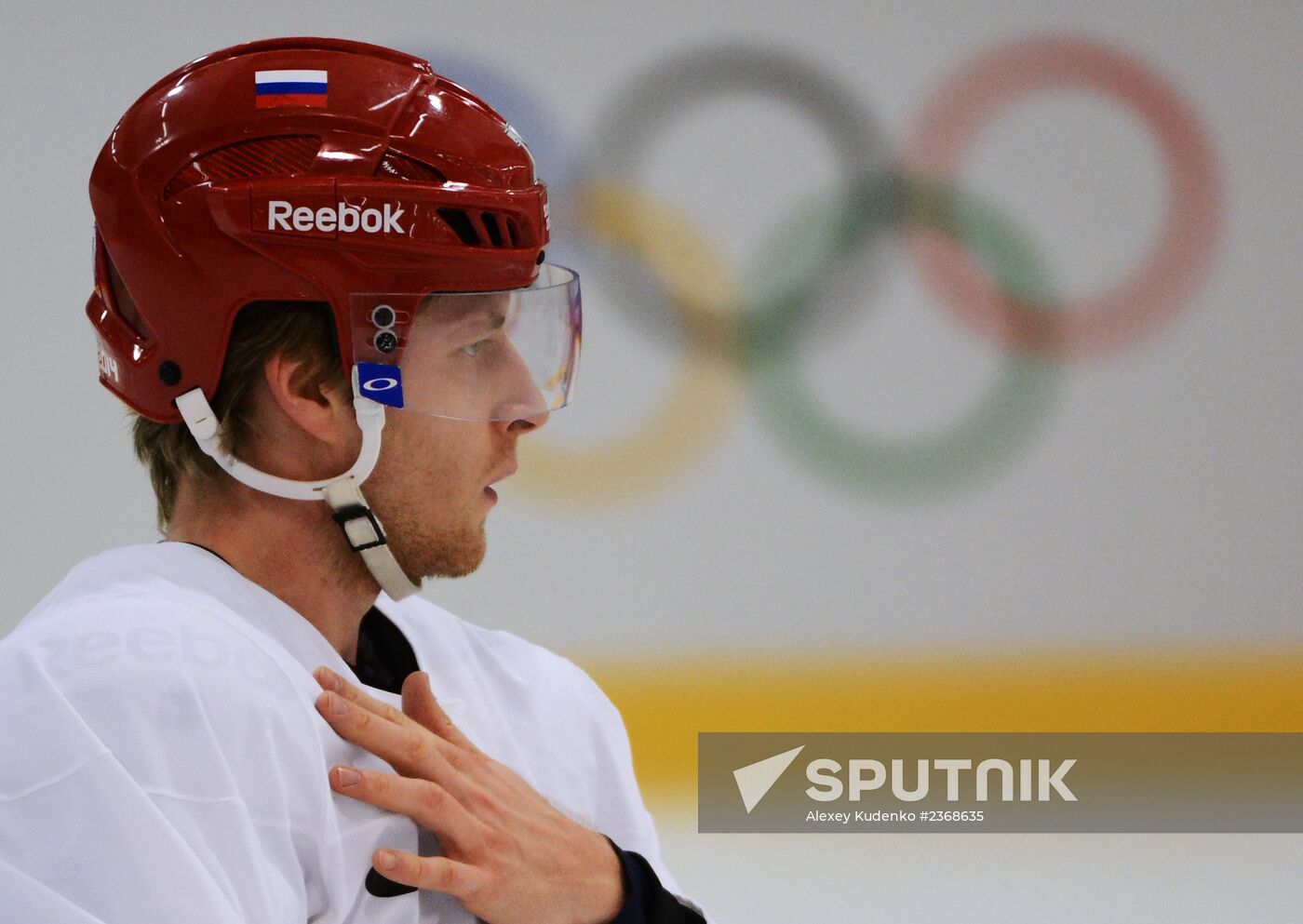 2014 Winter Olympics. Ice hockey. Russian national team' training