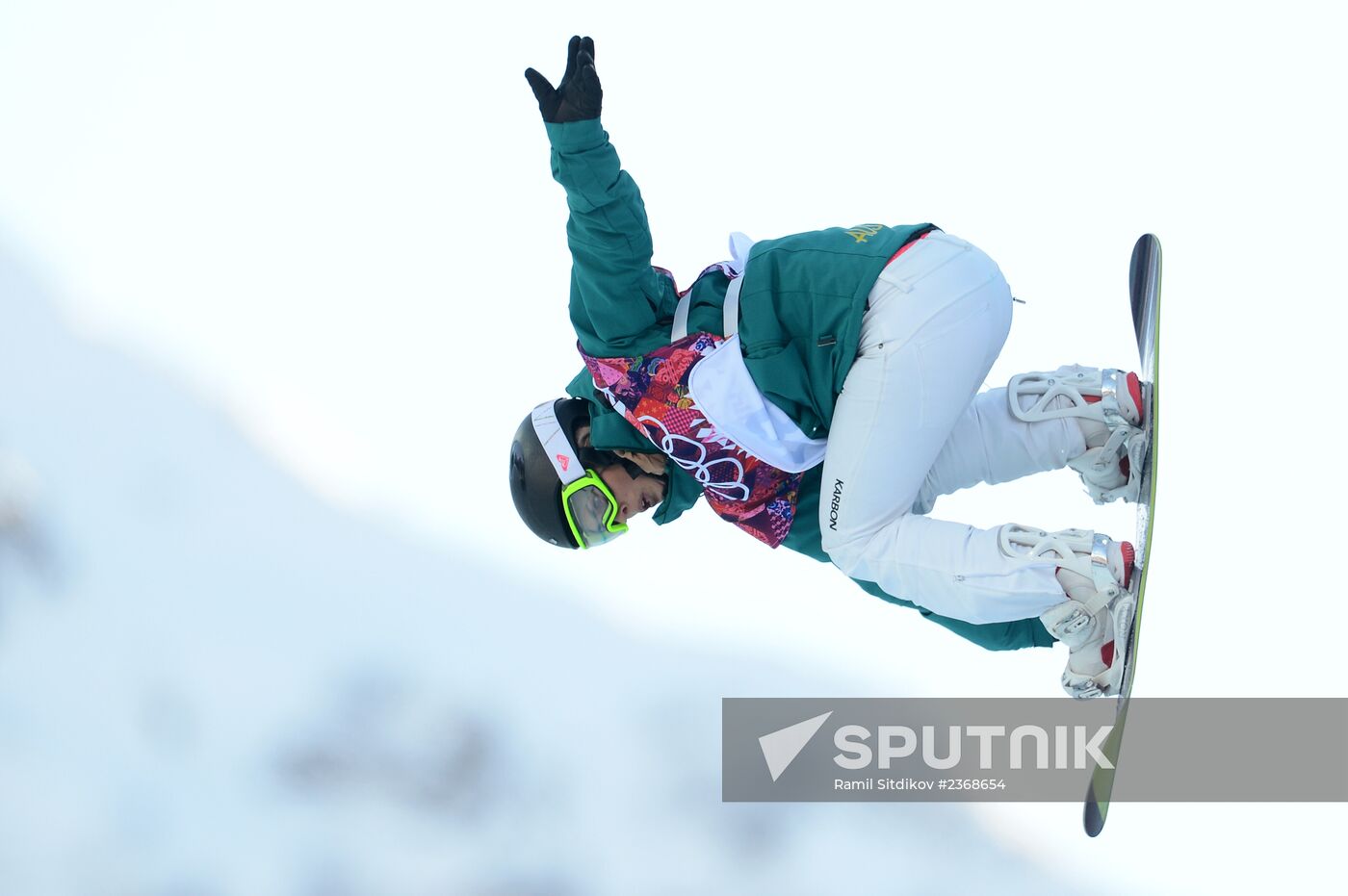 2014 Winter Olympics. Snowboarding. Women. Halfpipe