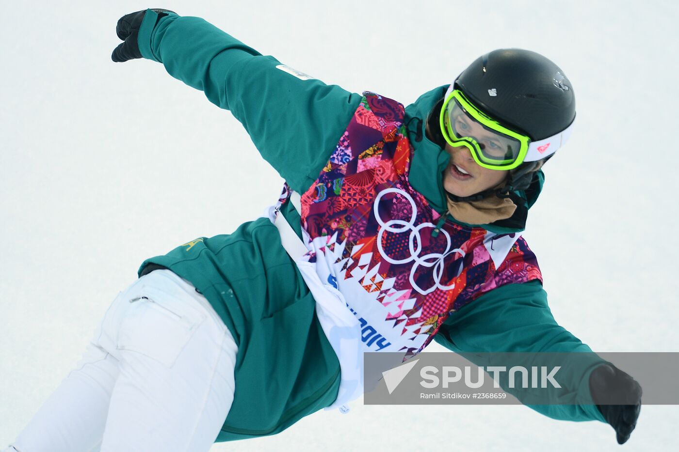 2014 Winter Olympics. Snowboarding. Women. Halfpipe