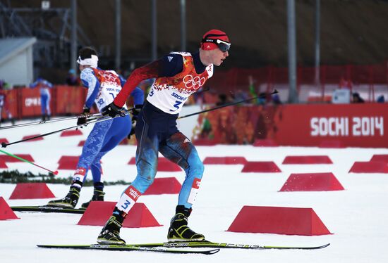 2014 Winter Olympics. Nordic combined. Individual race. Normal hill