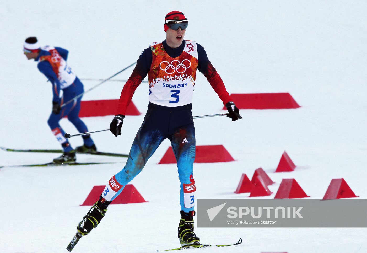2014 Winter Olympics. Nordic combined. Individual race. Normal hill