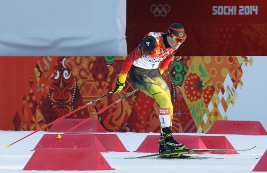 2014 Winter Olympics. Nordic combined. Individual race. Normal hill