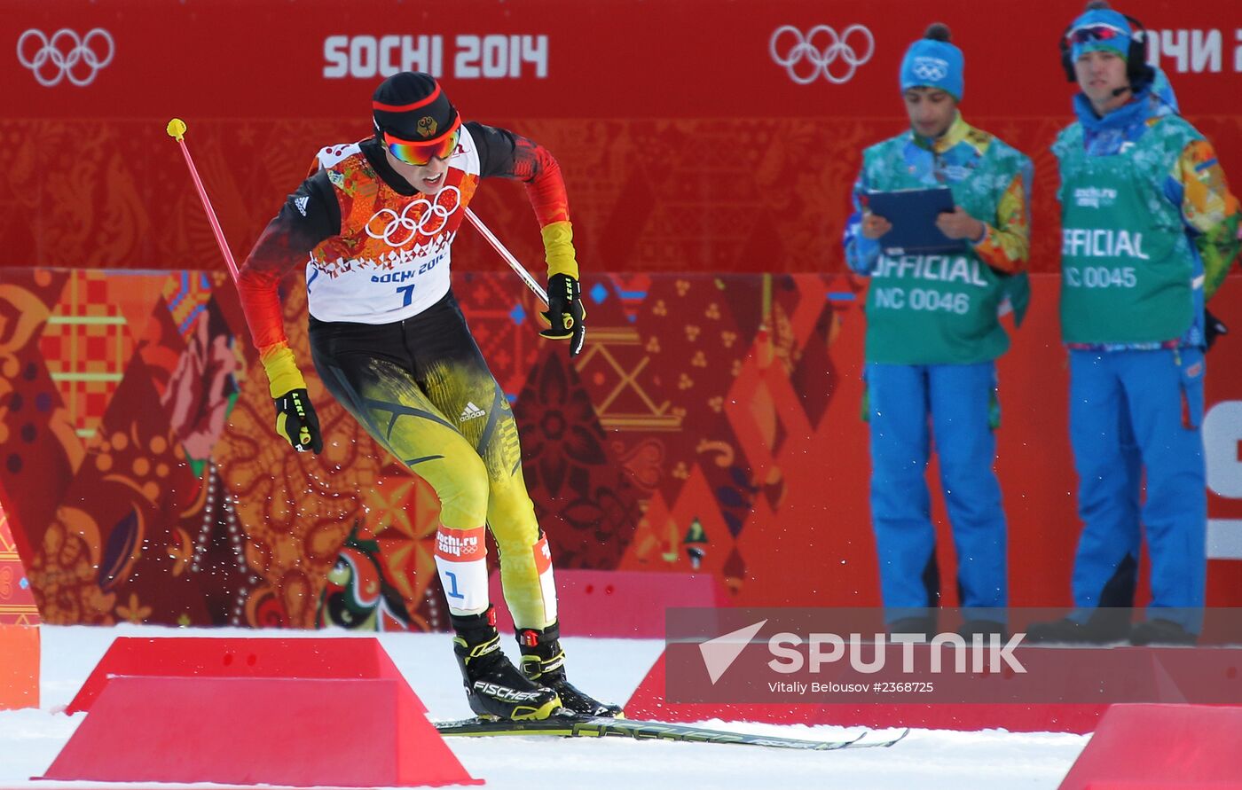 2014 Winter Olympics. Nordic combined. Individual race. Normal hill