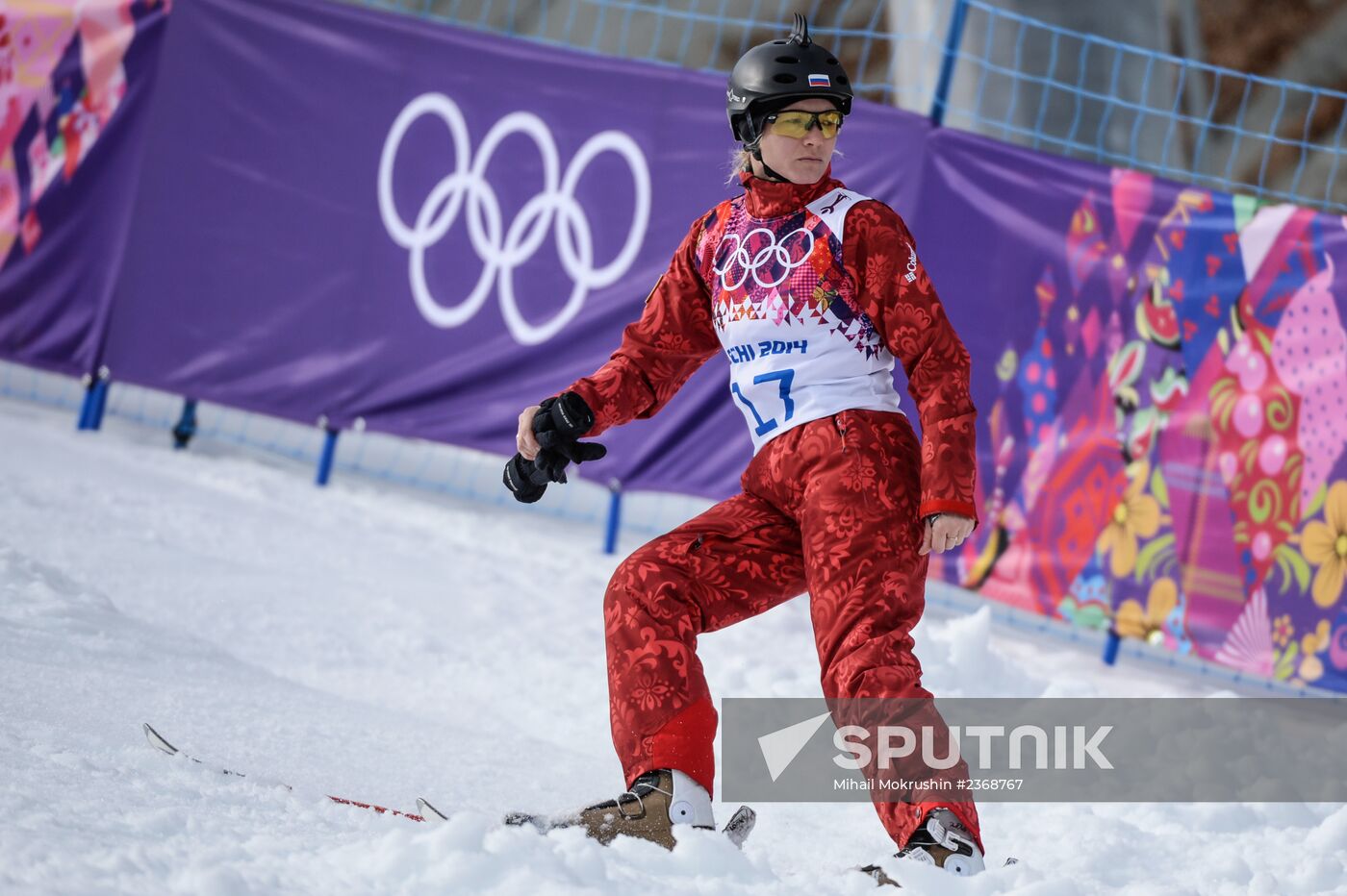 2014 Winter Olympics. Freestyle skiing. Aerials. Training sessions