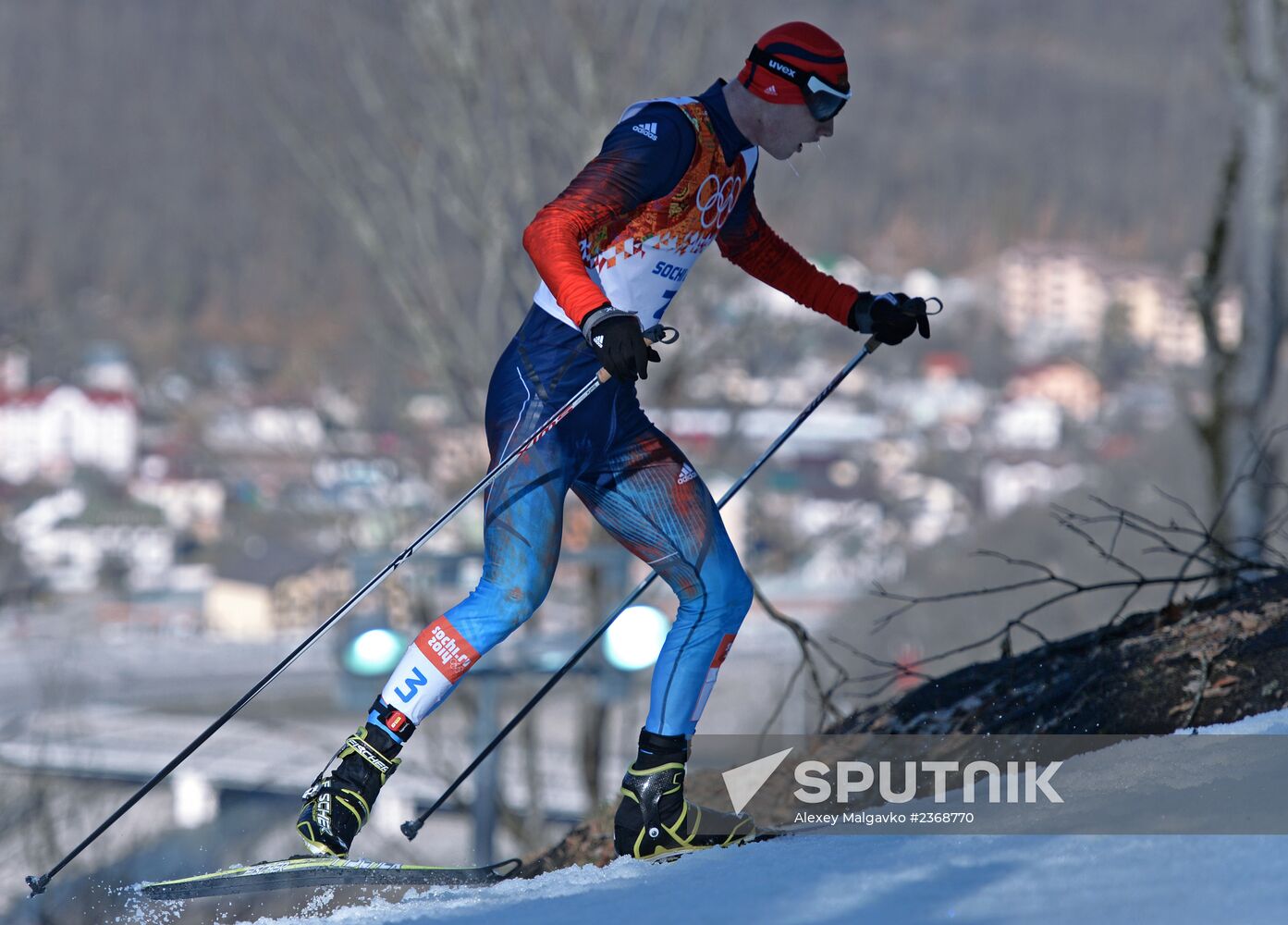 2014 Winter Olympics. Nordic combined. Individual race. Normal hill