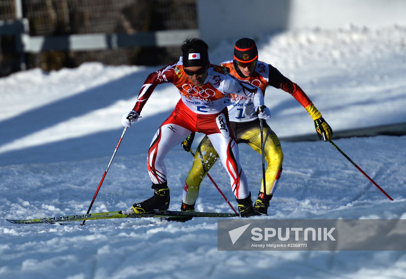 2014 Winter Olympics. Nordic combined. Individual race. Normal hill