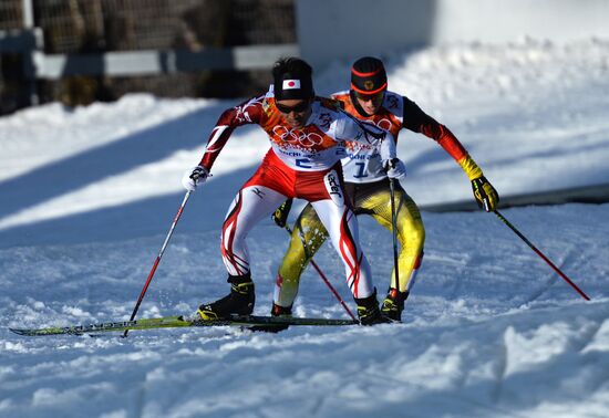 2014 Winter Olympics. Nordic combined. Individual race. Normal hill