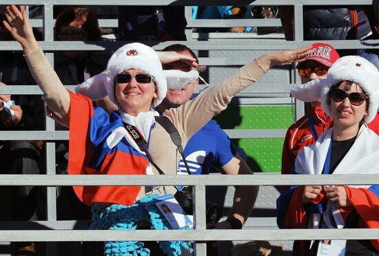 2014 Winter Olympics. Nordic combined. Individual race. Normal hill