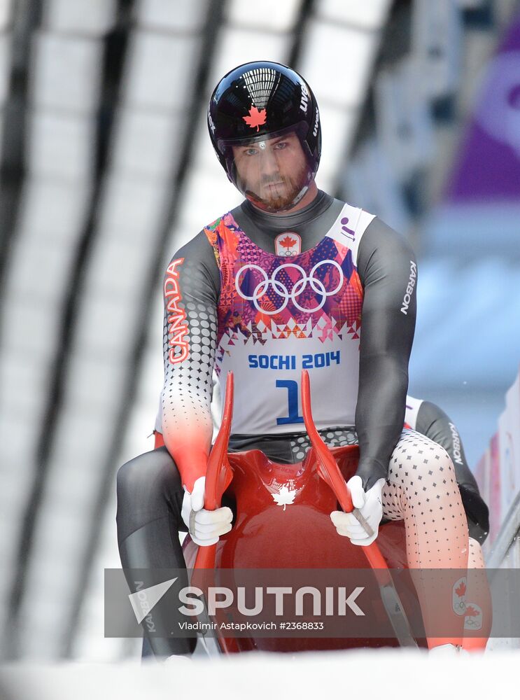 2014 Winter Olympics. Luge. Men's doubles