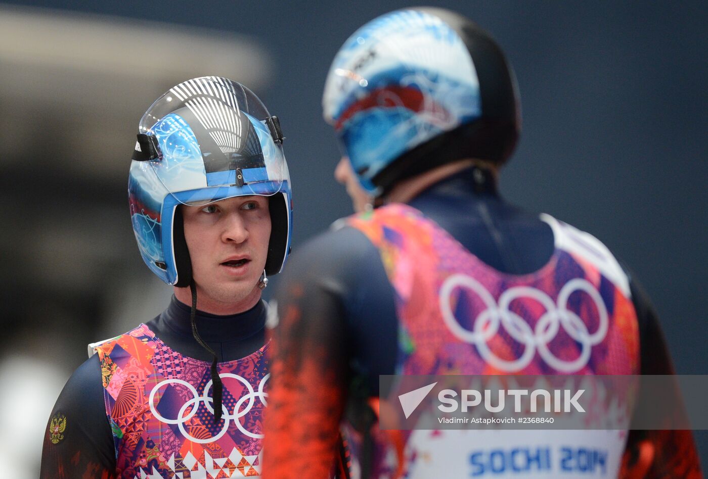 2014 Winter Olympics. Luge. Men's doubles