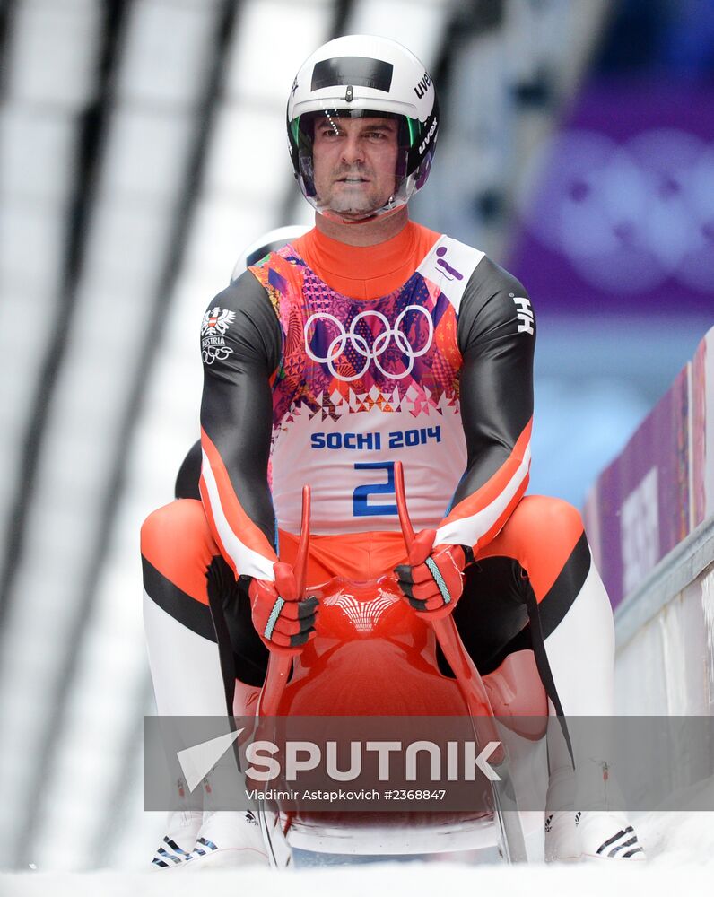 2014 Winter Olympics. Luge. Men's doubles