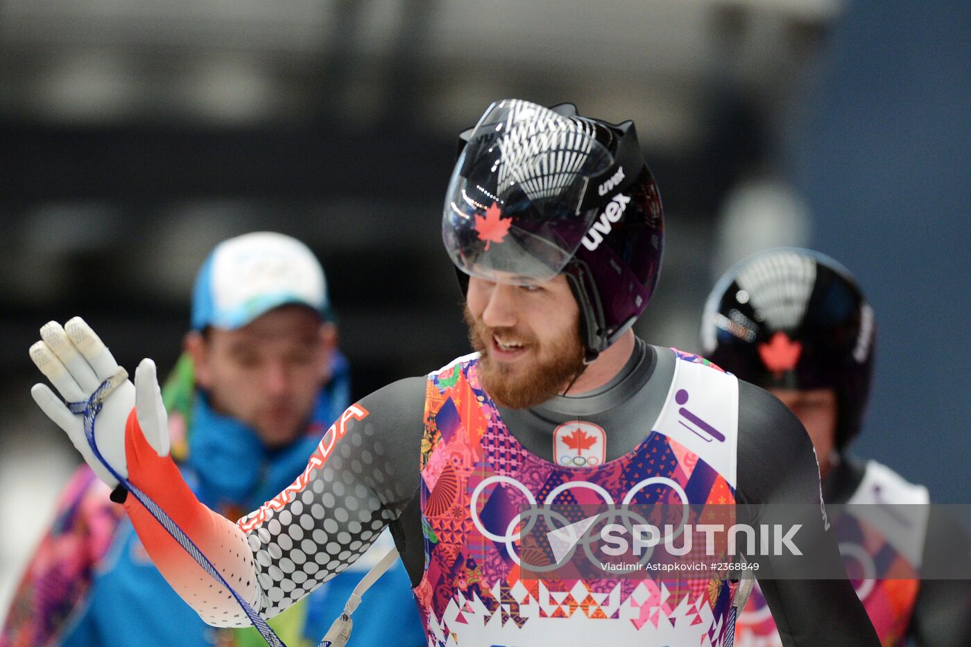 2014 Winter Olympics. Luge. Men's doubles