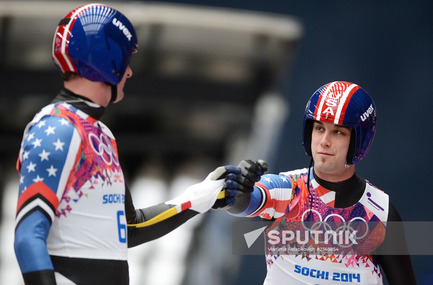 2014 Winter Olympics. Luge. Men's doubles