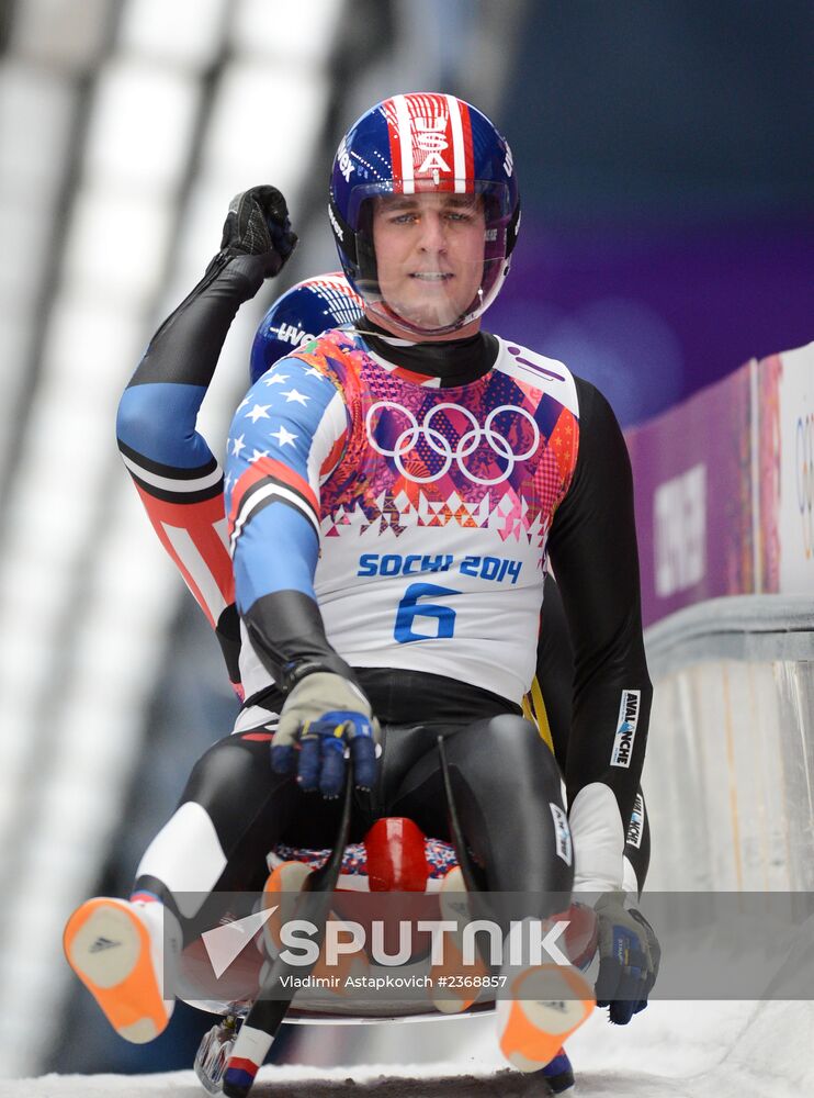 2014 Winter Olympics. Luge. Men's doubles