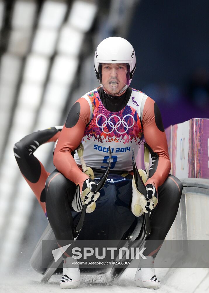 2014 Winter Olympics. Luge. Men's doubles