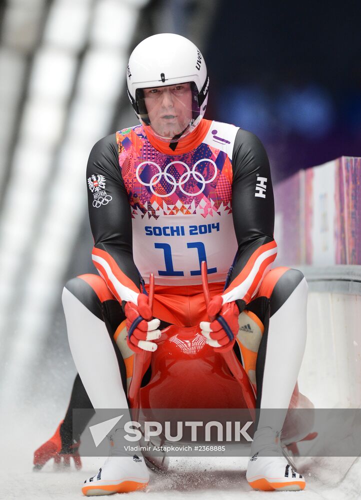 2014 Winter Olympics. Luge. Men's doubles