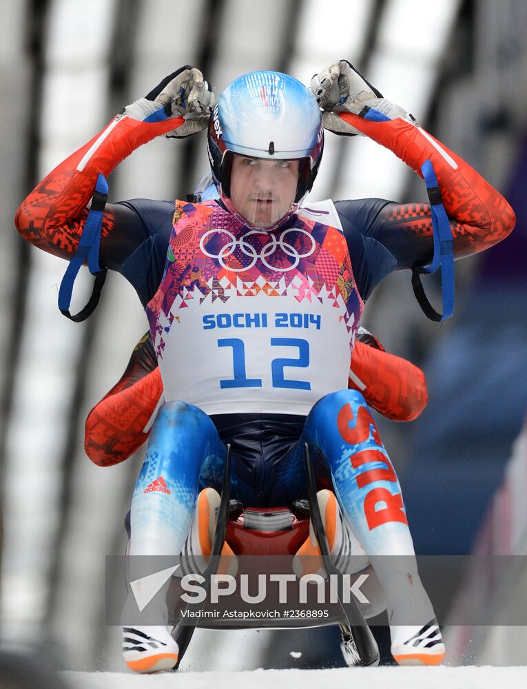 2014 Winter Olympics. Luge. Men's doubles