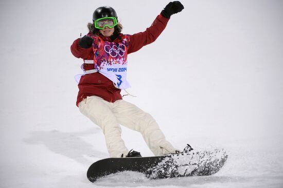 2014 Winter Olympics. Snowboarding. Women. Halfpipe