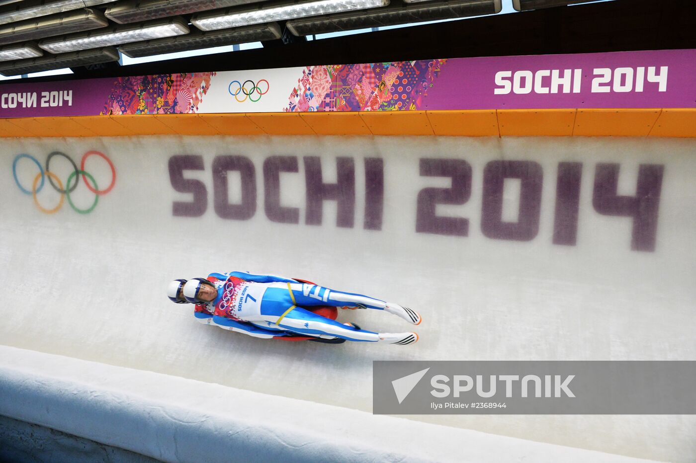 2014 Winter Olympics. Luge. Men’s doubles