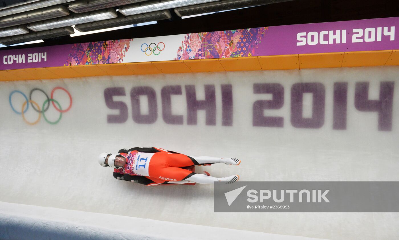 2014 Winter Olympics. Luge. Men’s doubles