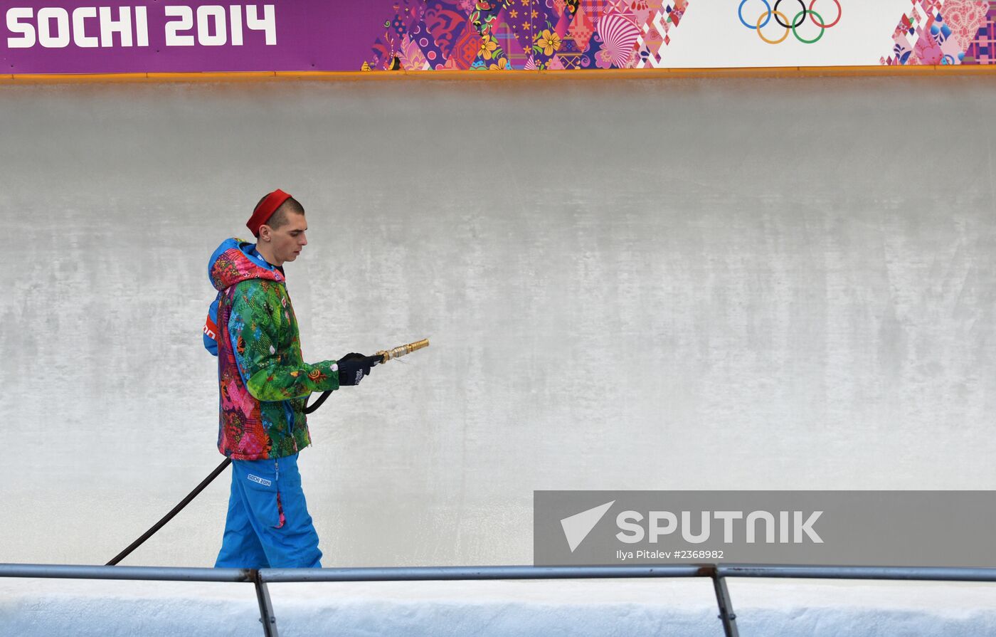 2014 Winter Olympics. Luge. Men’s doubles