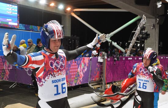 2014 Winter Olympics. Luge. Men’s doubles