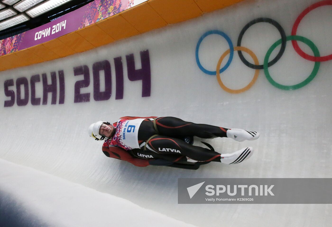 2014 Winter Olympics. Luge. Men’s doubles