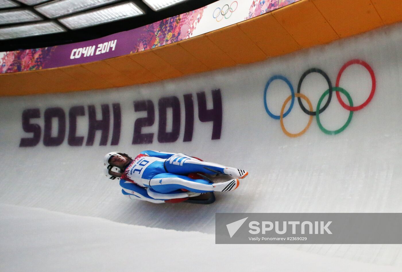 2014 Winter Olympics. Luge. Men’s doubles