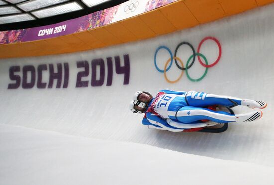 2014 Winter Olympics. Luge. Men’s doubles