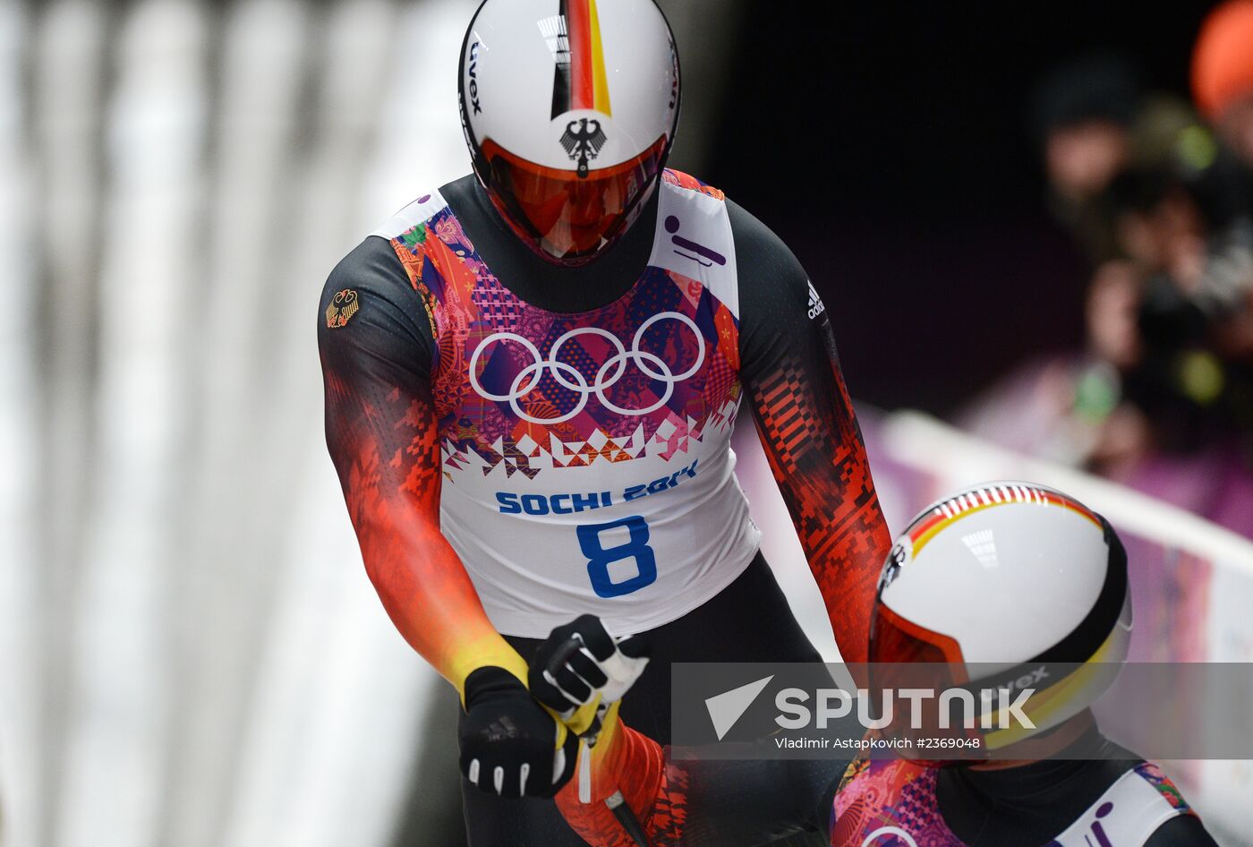 2014 Winter Olympics. Luge. Men’s doubles
