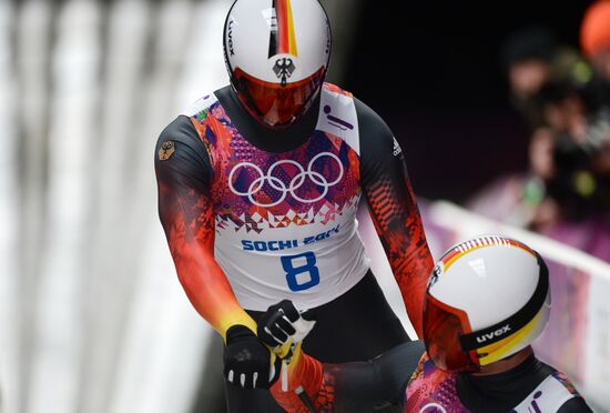 2014 Winter Olympics. Luge. Men’s doubles