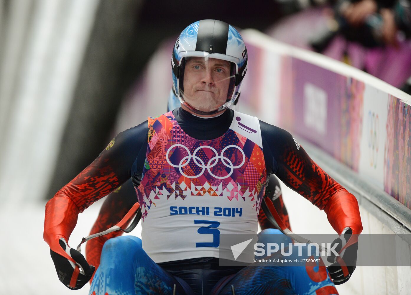 2014 Winter Olympics. Luge. Men’s doubles