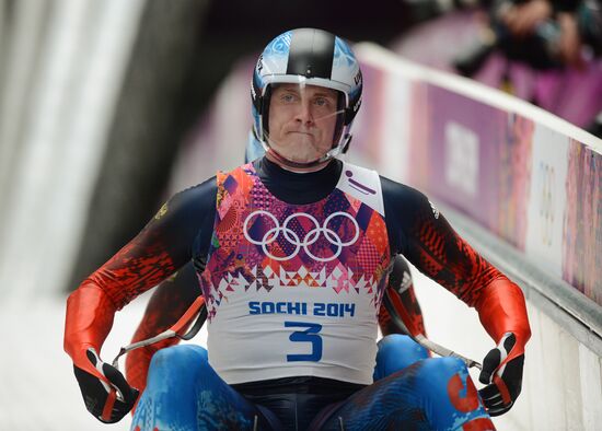 2014 Winter Olympics. Luge. Men’s doubles