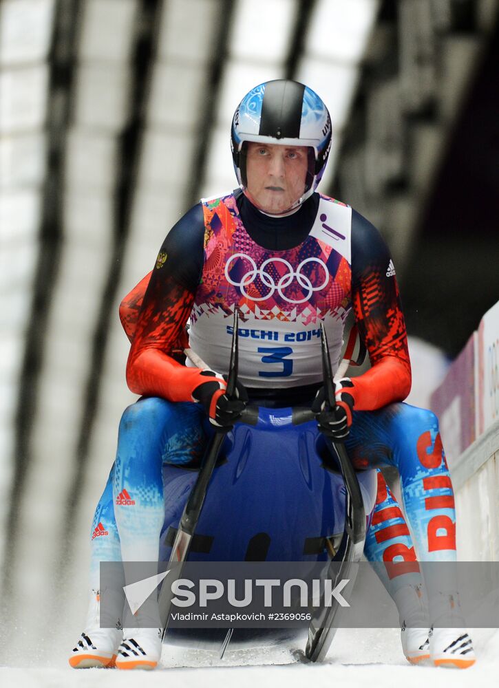 2014 Winter Olympics. Luge. Men’s doubles