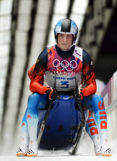 2014 Winter Olympics. Luge. Men’s doubles