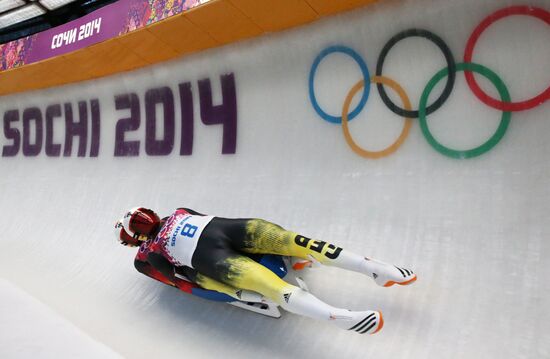 2014 Winter Olympics. Luge. Men’s doubles