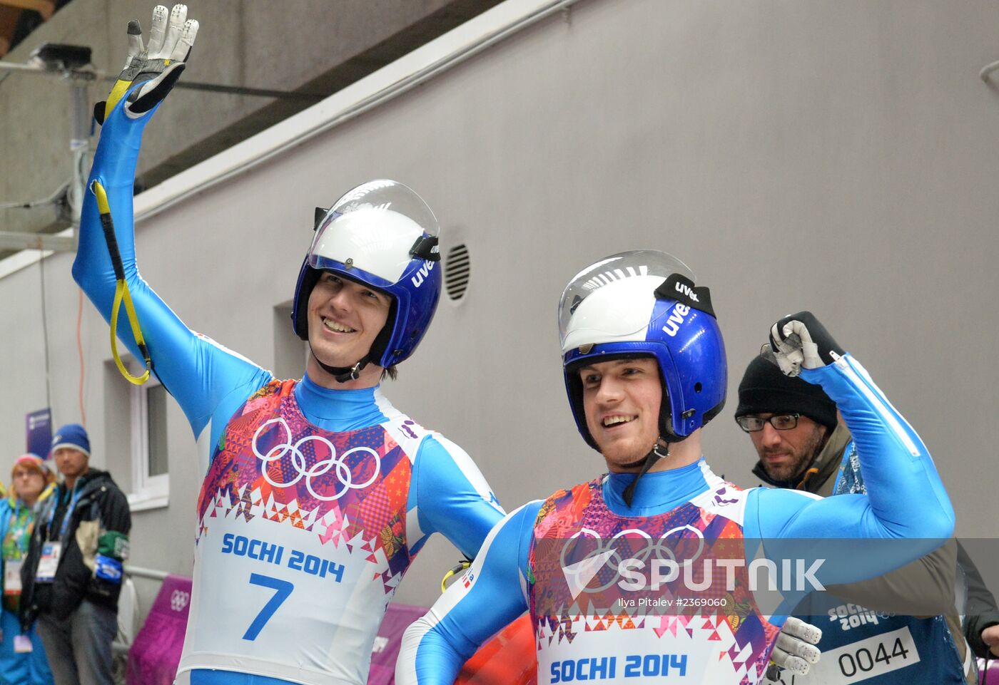 2014 Winter Olympics. Luge. Men’s doubles