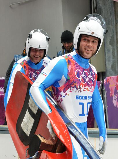 2014 Winter Olympics. Luge. Men’s doubles