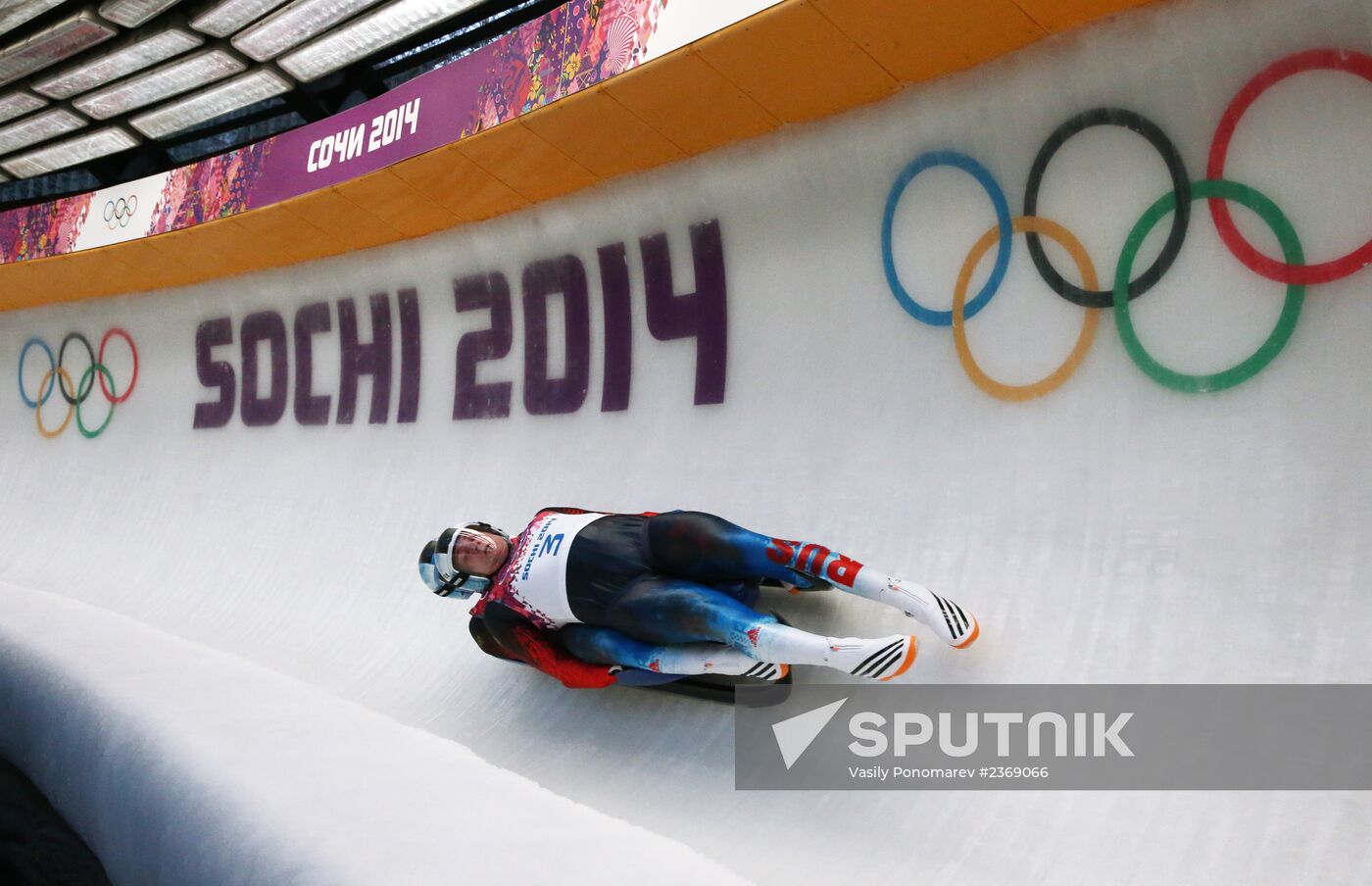 2014 Winter Olympics. Luge. Men’s doubles