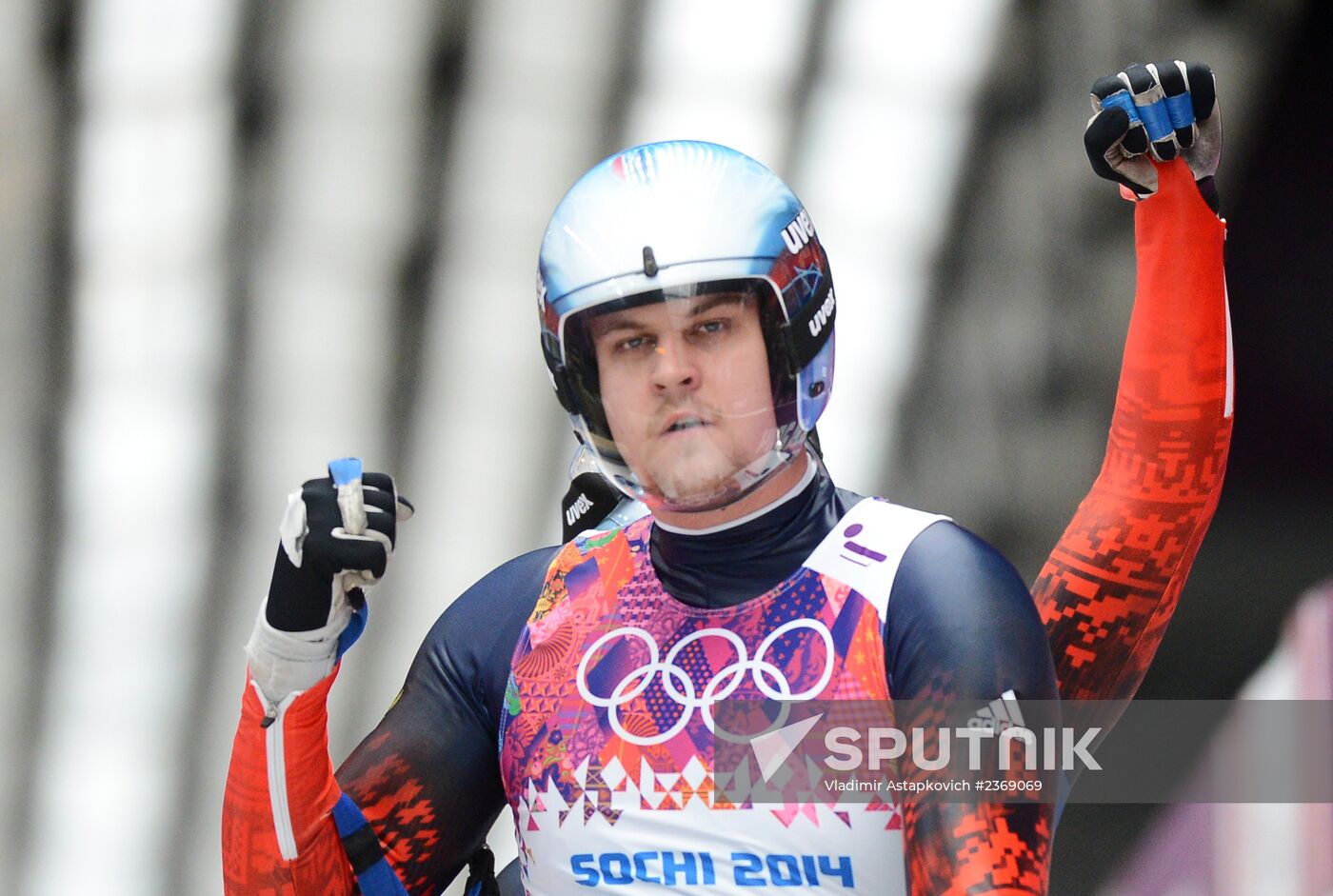 2014 Winter Olympics. Luge. Men's doubles