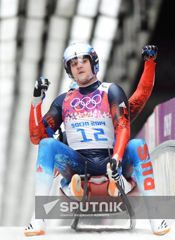 2014 Winter Olympics. Luge. Men’s doubles