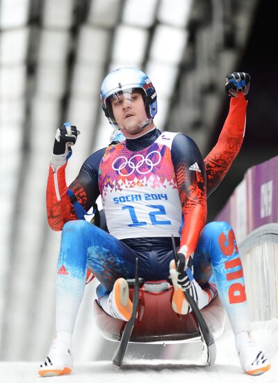 2014 Winter Olympics. Luge. Men’s doubles
