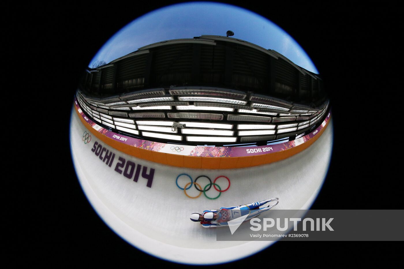 2014 Winter Olympics. Luge. Men’s doubles