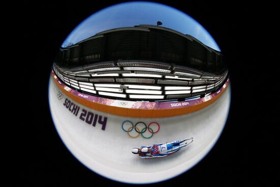 2014 Winter Olympics. Luge. Men’s doubles